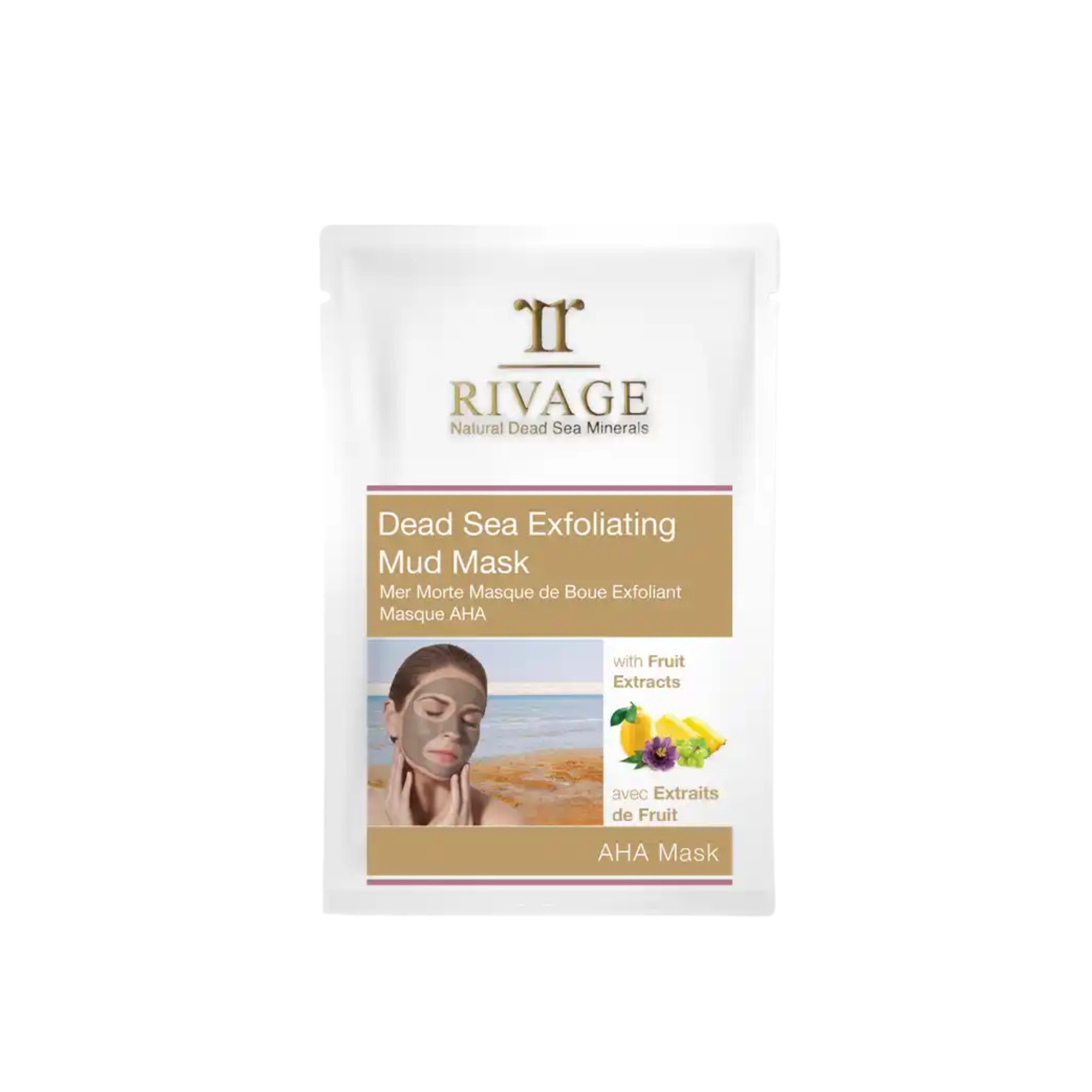 Masque visage exfoliant à la boue de la mer Morte